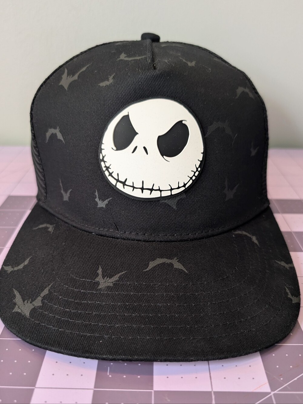 Disney Movie Insiders Exclusive Jack Skellington Nightmare Mesh Trucker Hat NWOT
